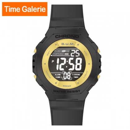 BUM Gent BUMWBM05202A Black Strap Digital Quartz Watch 
